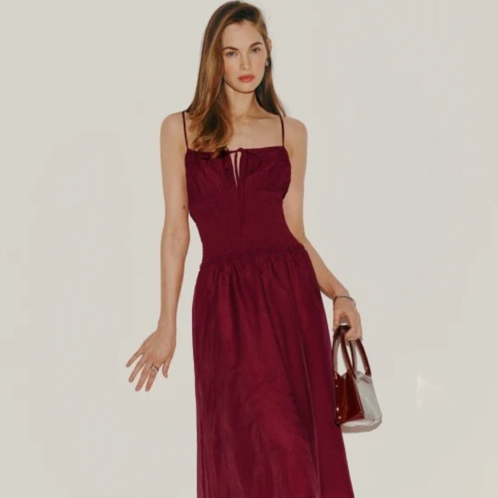 Reformation Laly Dress Red - Size 2 NWT